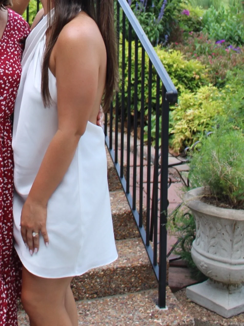 Show me your Mumu - Women’s White Halter Shift Dress - Elegant Summer Occasion